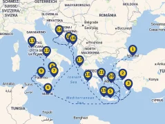 Mapa plavby