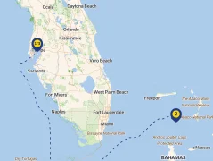 Mapa plavby