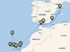 Mapa plavby