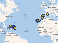 Mapa plavby