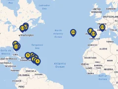 Mapa plavby