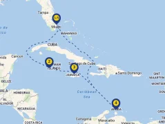 Mapa plavby