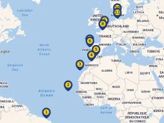 Mapa plavby