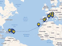 Mapa plavby