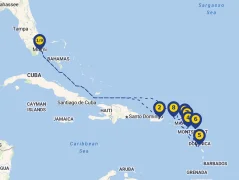 Mapa plavby
