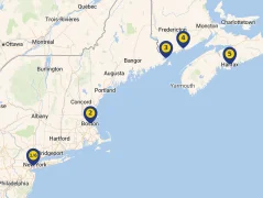 Mapa plavby