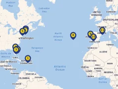 Mapa plavby